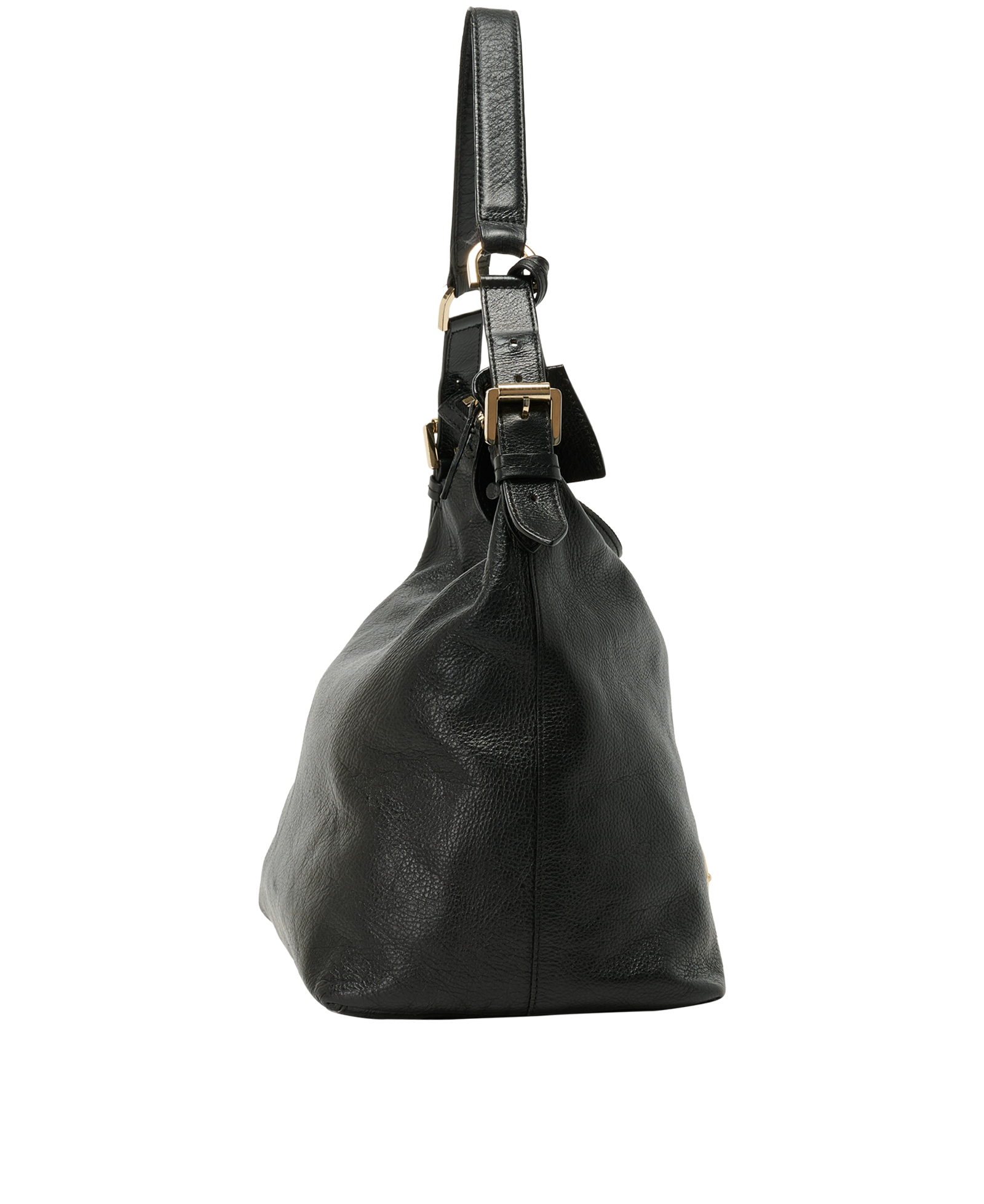 Bella Hobo, &pound;250, Handbags, Black, Leather, Side view